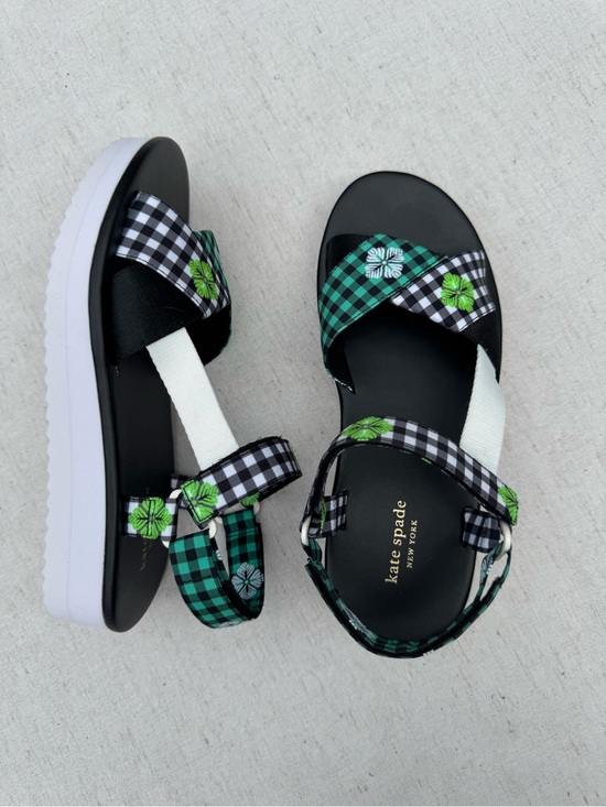 kate spade Shoes - NEW Kate Spade dotty new gingham jacquard sandals